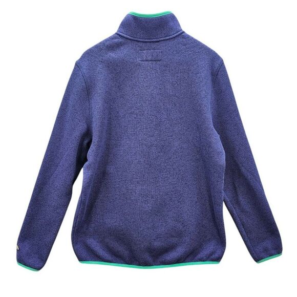 Chubbies Mens M Vintage 90's 1/4 T Snap Pullover Sweater Blue Teal - Picture 4 of 11